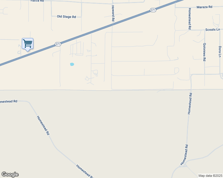 map of restaurants, bars, coffee shops, grocery stores, and more near 44425 Howard Road in Anza