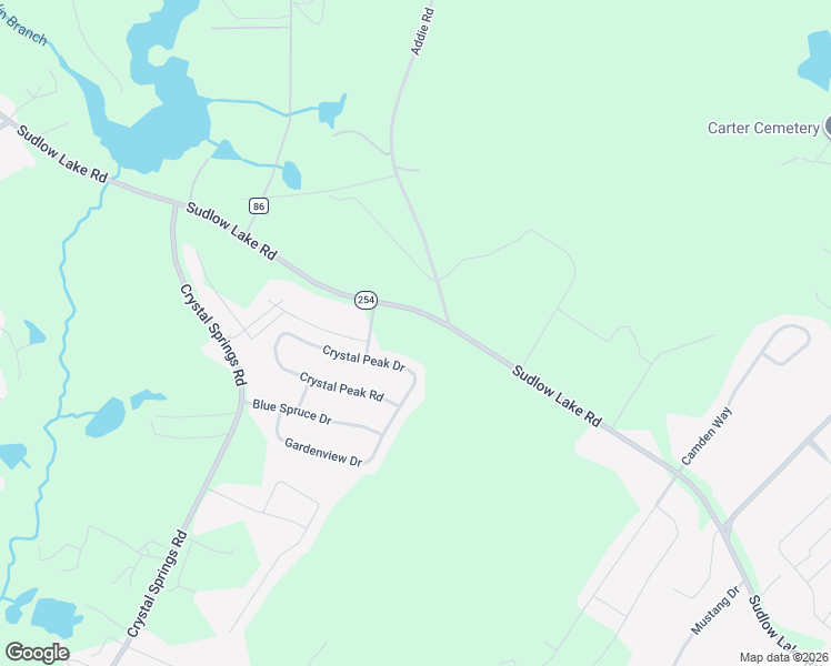 map of restaurants, bars, coffee shops, grocery stores, and more near 354-384 State Highway 254 in Graniteville