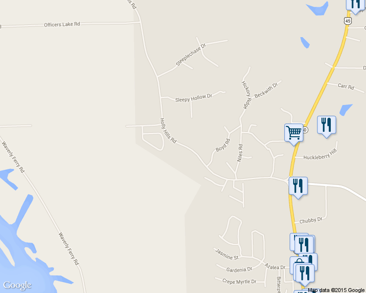 map of restaurants, bars, coffee shops, grocery stores, and more near 506 Holly Hills Road in Columbus