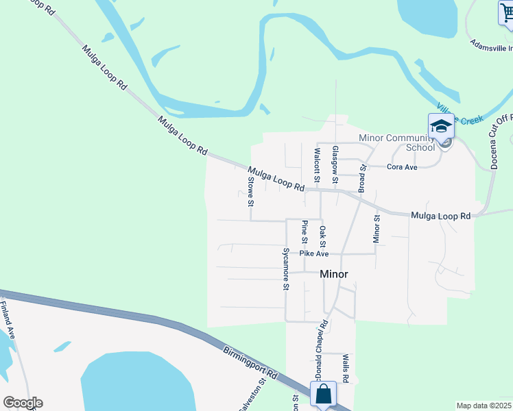 map of restaurants, bars, coffee shops, grocery stores, and more near 1010 Stowe Street in Birmingham