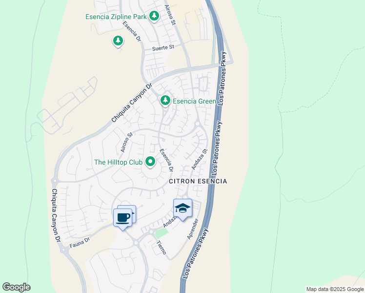 map of restaurants, bars, coffee shops, grocery stores, and more near 22 Majeza Court in Ladera Ranch