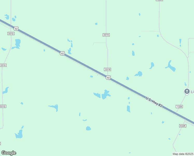 map of restaurants, bars, coffee shops, grocery stores, and more near 17293 U.S. 82 in De Kalb