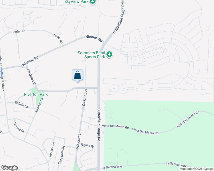 map of restaurants, bars, coffee shops, grocery stores, and more near 31990 Calle Chapos in Temecula