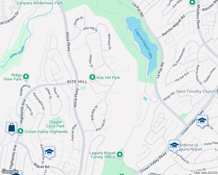map of restaurants, bars, coffee shops, grocery stores, and more near 29012 Jaeger Drive in Laguna Niguel