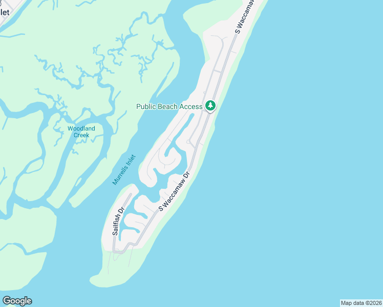 map of restaurants, bars, coffee shops, grocery stores, and more near 1914 County Road S-22-601 in Murrells Inlet