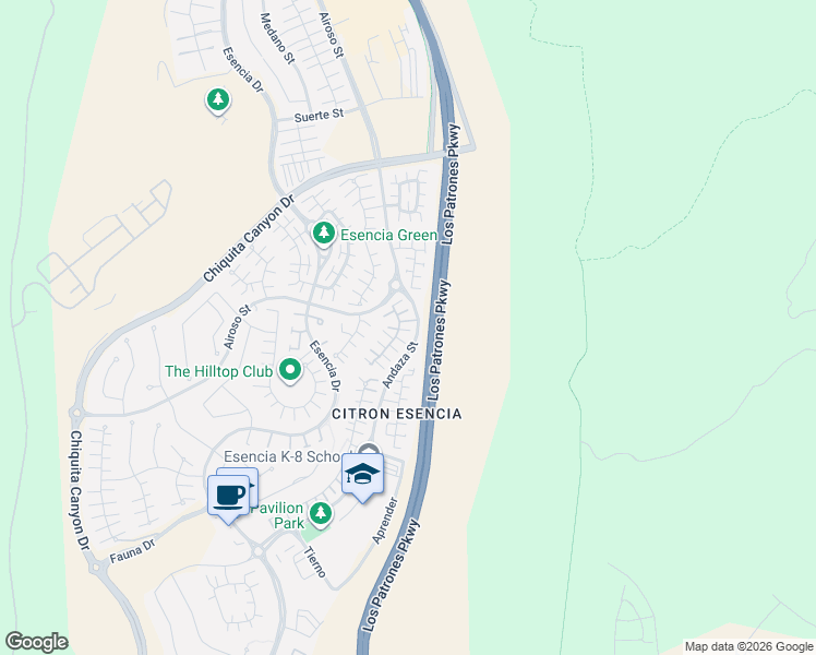 map of restaurants, bars, coffee shops, grocery stores, and more near 30 Majeza Court in Mission Viejo