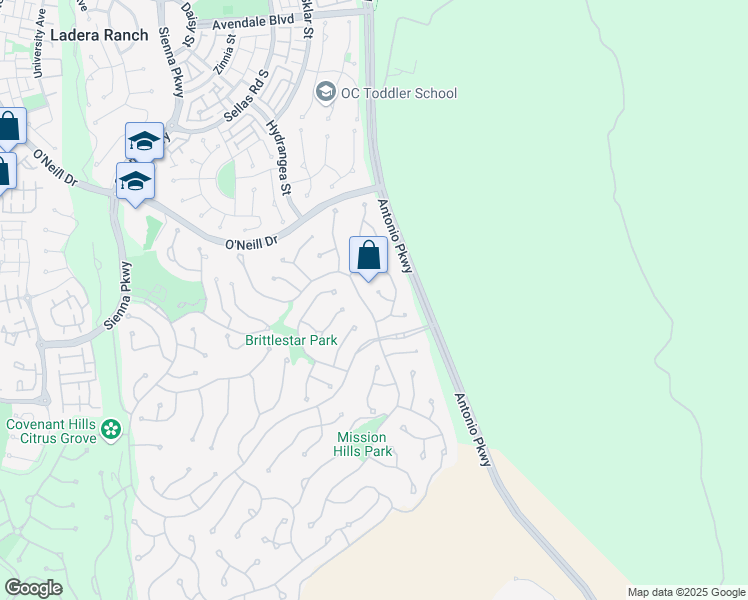 map of restaurants, bars, coffee shops, grocery stores, and more near 2 Heavenly Island in Mission Viejo