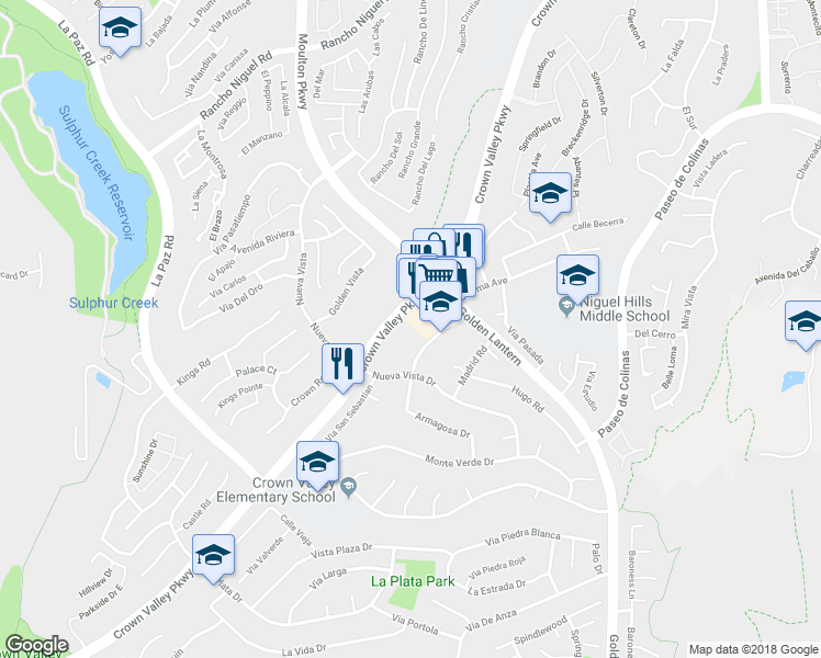 map of restaurants, bars, coffee shops, grocery stores, and more near 29041 Aloma Avenue in Laguna Niguel