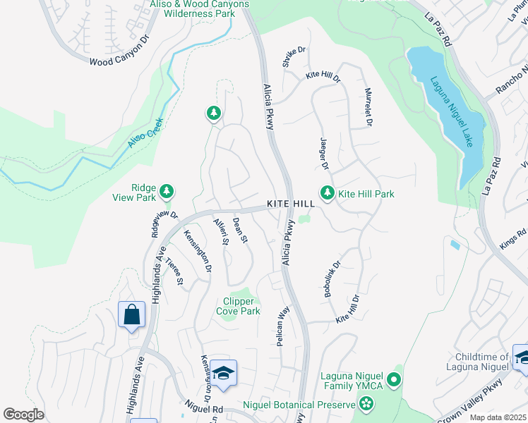 map of restaurants, bars, coffee shops, grocery stores, and more near 23692 Arjay Way in Laguna Niguel