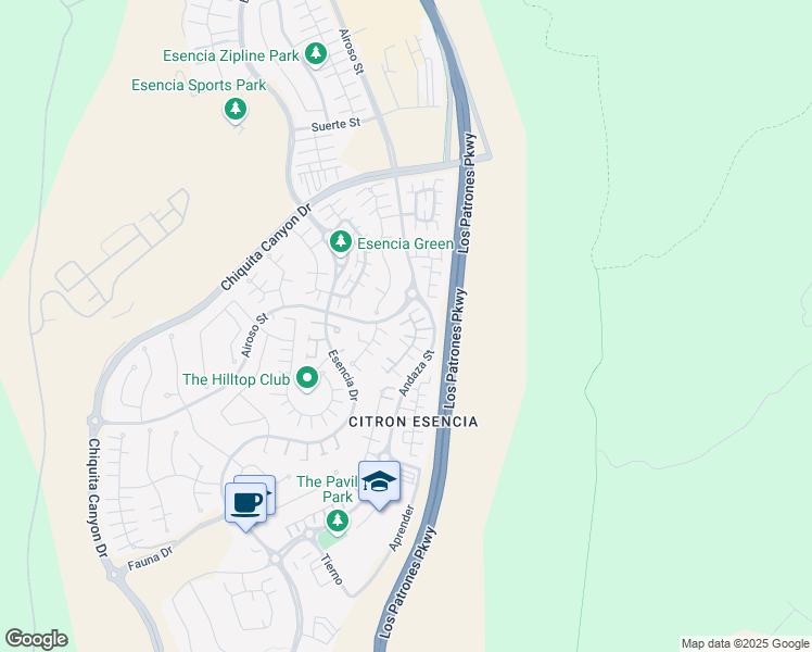 map of restaurants, bars, coffee shops, grocery stores, and more near 22 Majeza Court in Ladera Ranch