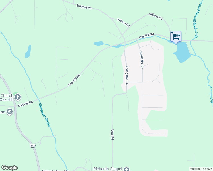 map of restaurants, bars, coffee shops, grocery stores, and more near 90 Joshua Creek Road in Covington