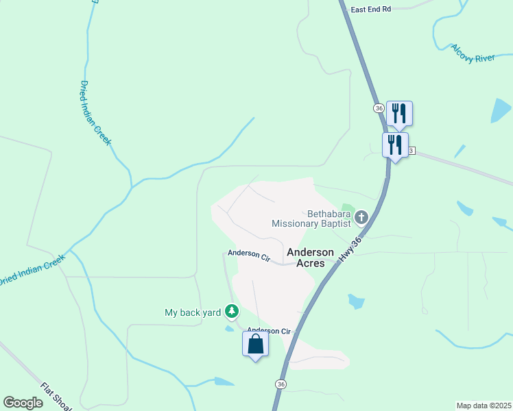map of restaurants, bars, coffee shops, grocery stores, and more near 600 Anderson Court in Covington