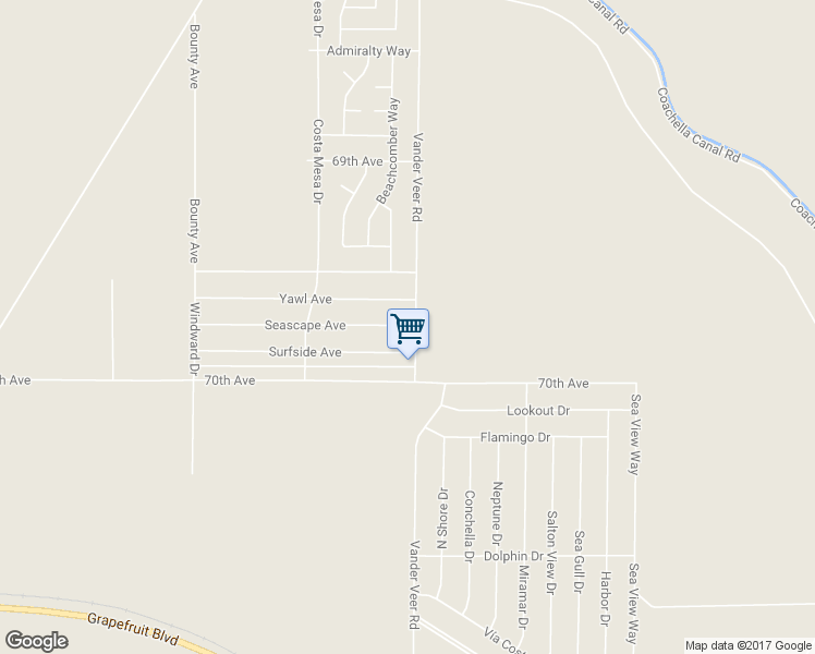 map of restaurants, bars, coffee shops, grocery stores, and more near 98935 Sea Scape Avenue in Mecca