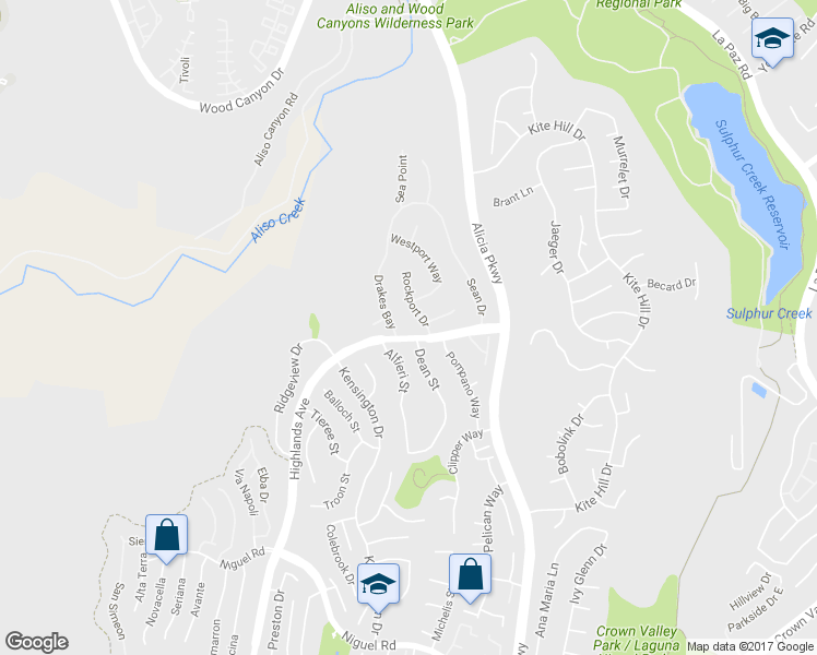 map of restaurants, bars, coffee shops, grocery stores, and more near 28981 Rockport Drive in Laguna Niguel