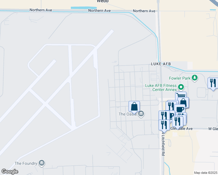 map of restaurants, bars, coffee shops, grocery stores, and more near 7134-7140 North 9th Street in Glendale