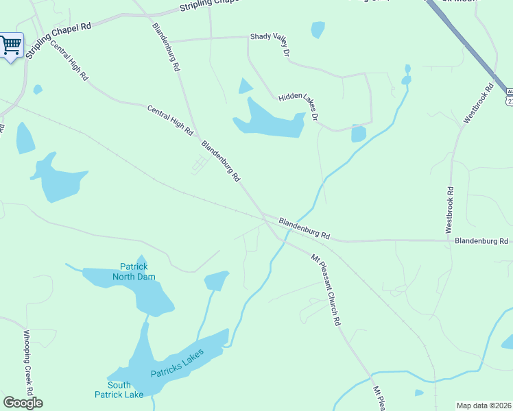 map of restaurants, bars, coffee shops, grocery stores, and more near 1035 Blandenburg Road in Carrollton