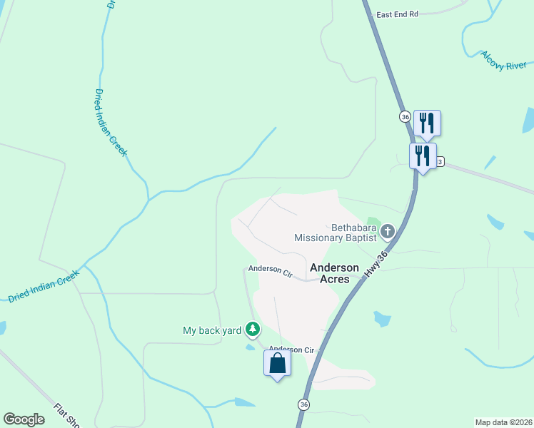 map of restaurants, bars, coffee shops, grocery stores, and more near 600 Anderson Court in Covington