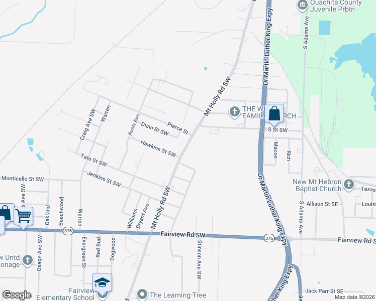 map of restaurants, bars, coffee shops, grocery stores, and more near 424 Sales Street Southwest in Camden