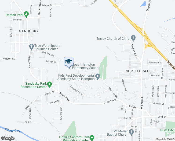 map of restaurants, bars, coffee shops, grocery stores, and more near 269 Bayberry Road in Birmingham