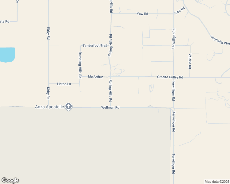 map of restaurants, bars, coffee shops, grocery stores, and more near 39950 Rolling Hills Road in Anza