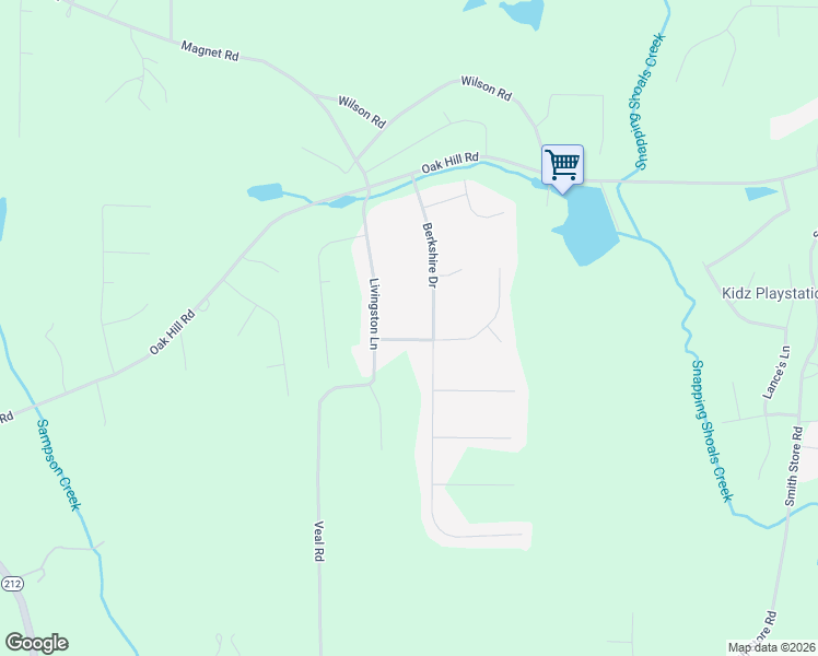 map of restaurants, bars, coffee shops, grocery stores, and more near 45 Berkshire Pass in Covington