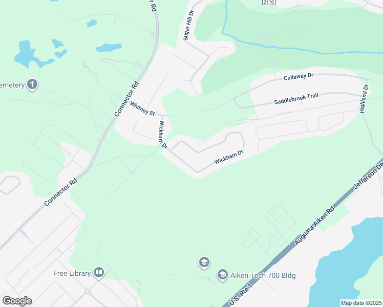 map of restaurants, bars, coffee shops, grocery stores, and more near 907 Wickham Drive in Graniteville