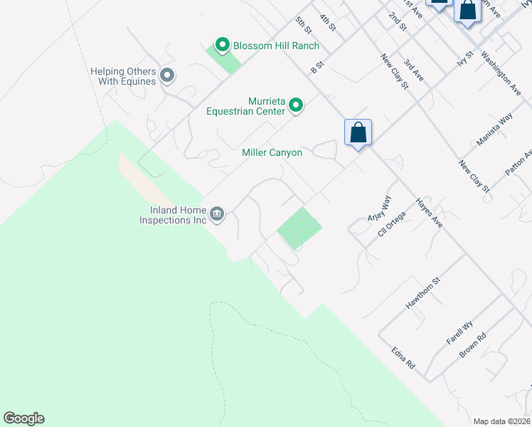 map of restaurants, bars, coffee shops, grocery stores, and more near 24966 Tyler Place in Murrieta