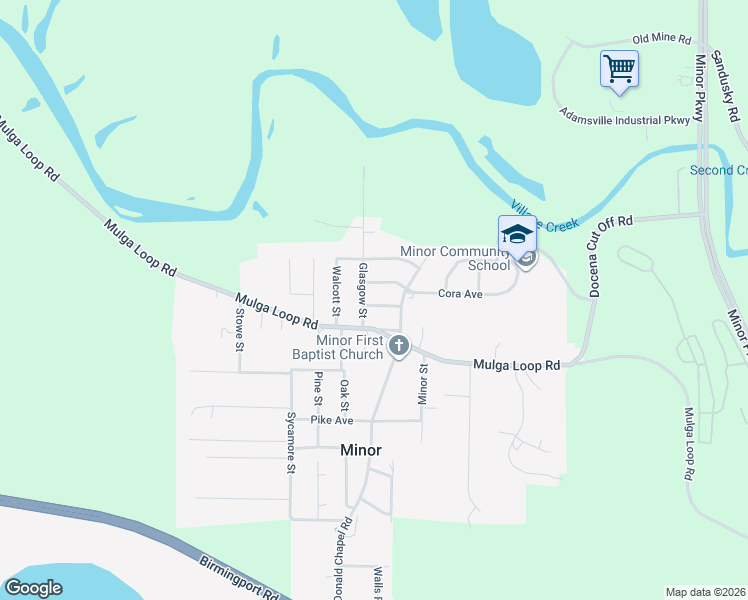 map of restaurants, bars, coffee shops, grocery stores, and more near 3121 Monroe Avenue in Birmingham