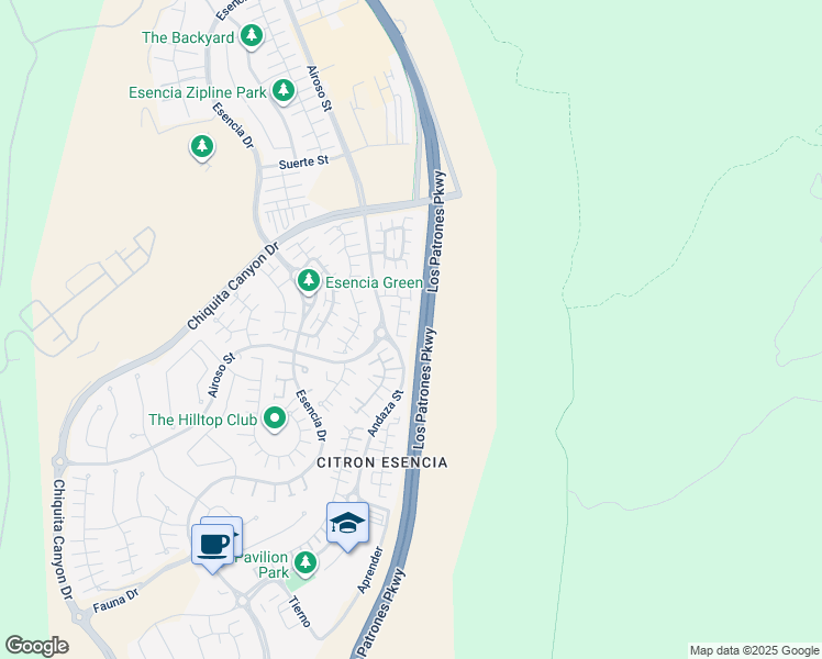 map of restaurants, bars, coffee shops, grocery stores, and more near 56 Fosco Street in Mission Viejo
