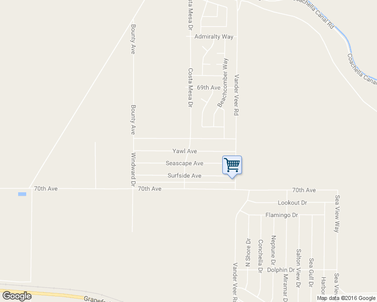 map of restaurants, bars, coffee shops, grocery stores, and more near Yawl Avenue in Riverside County