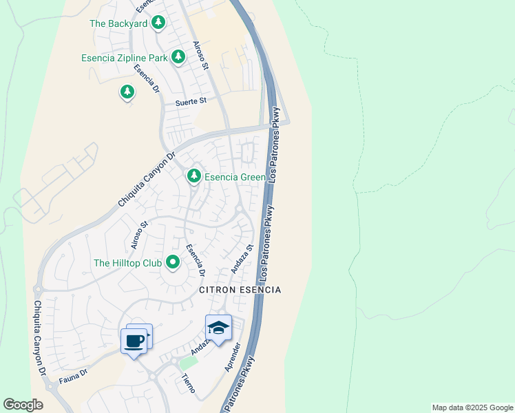 map of restaurants, bars, coffee shops, grocery stores, and more near 56 Fosco Street in Mission Viejo