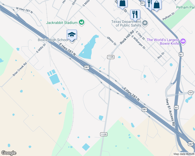 map of restaurants, bars, coffee shops, grocery stores, and more near 100 Johnson Ranch Lane in Bowie