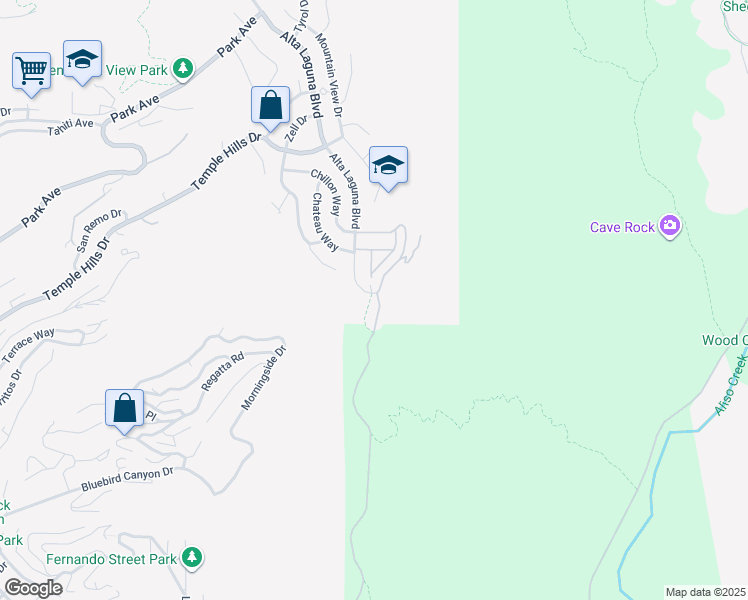 map of restaurants, bars, coffee shops, grocery stores, and more near 28911 Sommet Du Monde in Laguna Beach