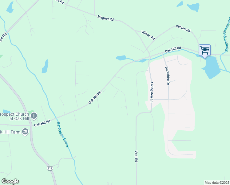 map of restaurants, bars, coffee shops, grocery stores, and more near 25 Tara Court in Covington