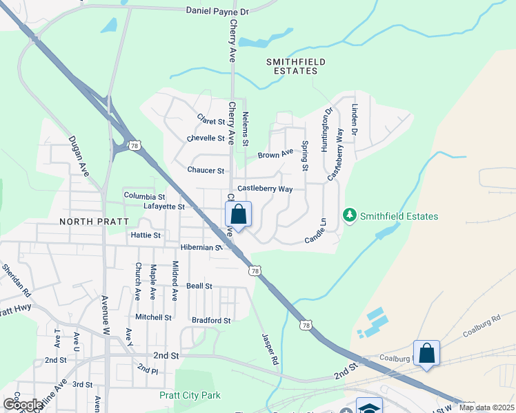map of restaurants, bars, coffee shops, grocery stores, and more near 640 Tree Haven Drive in Birmingham