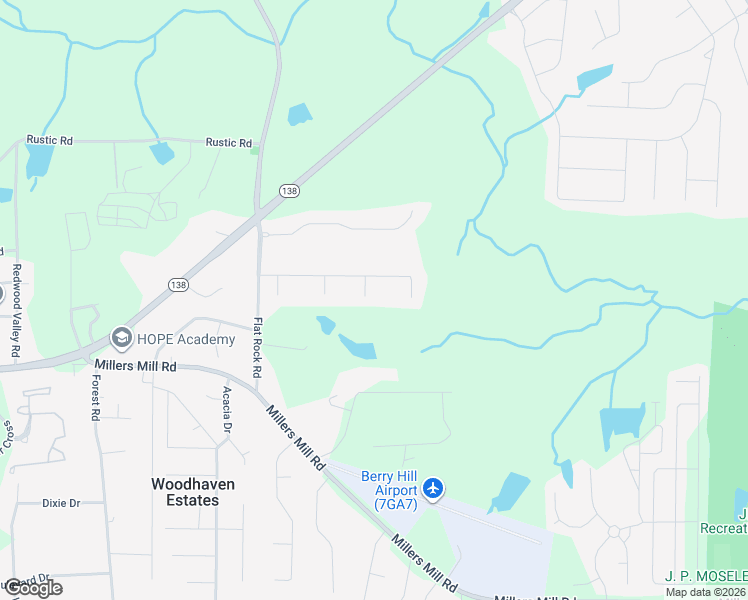 map of restaurants, bars, coffee shops, grocery stores, and more near 409 Mahogany Avenida in Stockbridge