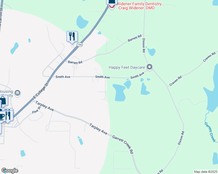 map of restaurants, bars, coffee shops, grocery stores, and more near 116 Scarlett Place Drive in Bowdon
