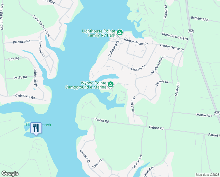 map of restaurants, bars, coffee shops, grocery stores, and more near 1347 Copeland Drive in Manning