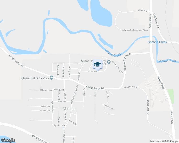 map of restaurants, bars, coffee shops, grocery stores, and more near 3035 Cora Avenue in Birmingham