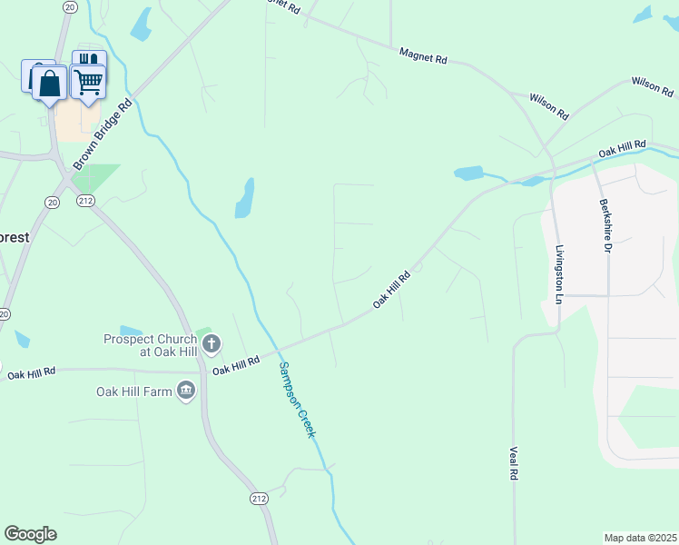 map of restaurants, bars, coffee shops, grocery stores, and more near 15 Ashton Place in Covington