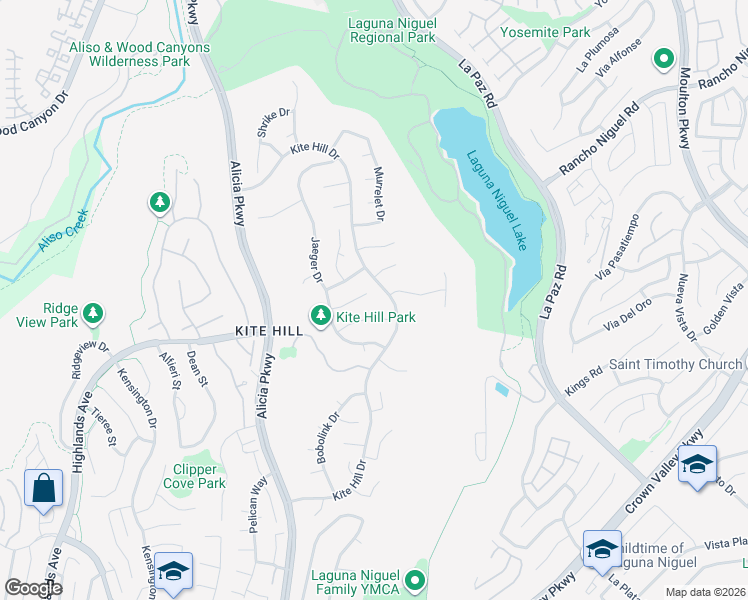 map of restaurants, bars, coffee shops, grocery stores, and more near 24032 Cormorant Lane in Laguna Niguel