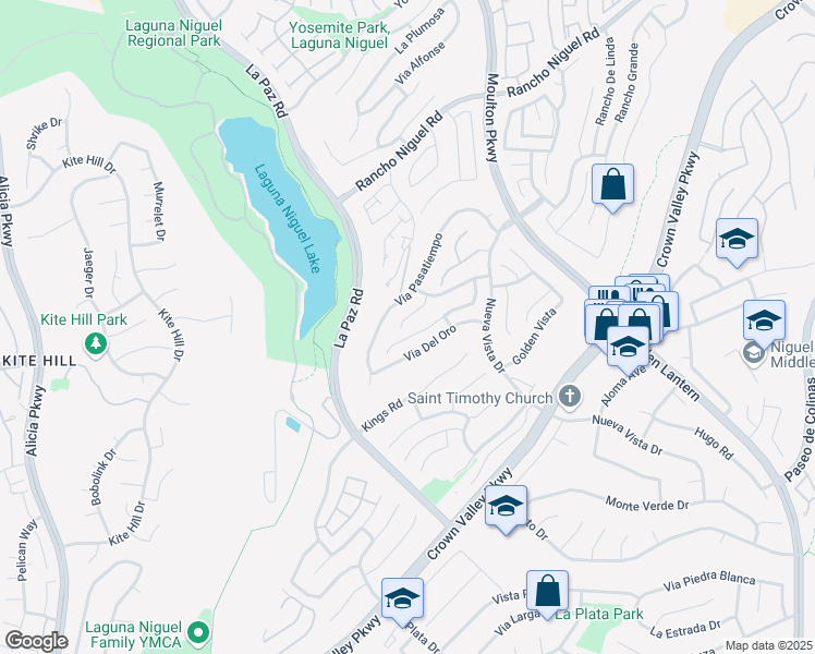 map of restaurants, bars, coffee shops, grocery stores, and more near 28932 El Apajo in Laguna Niguel