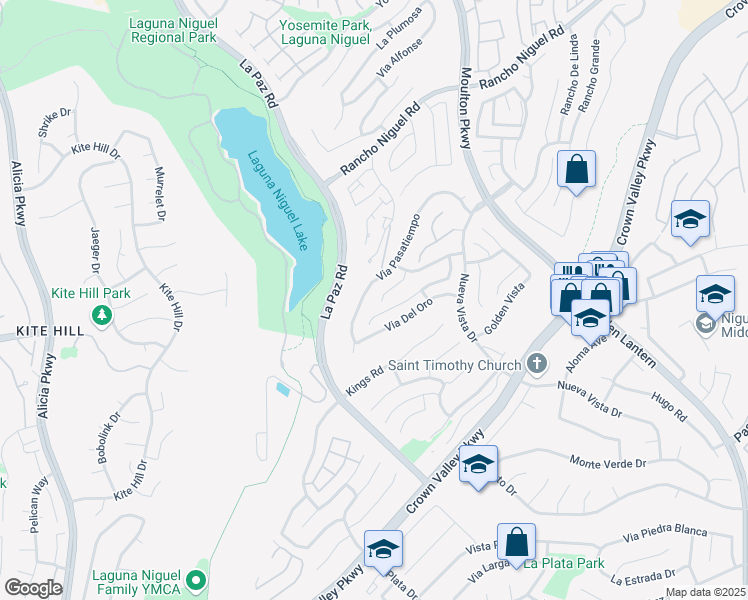 map of restaurants, bars, coffee shops, grocery stores, and more near 28935 El Apajo in Laguna Niguel