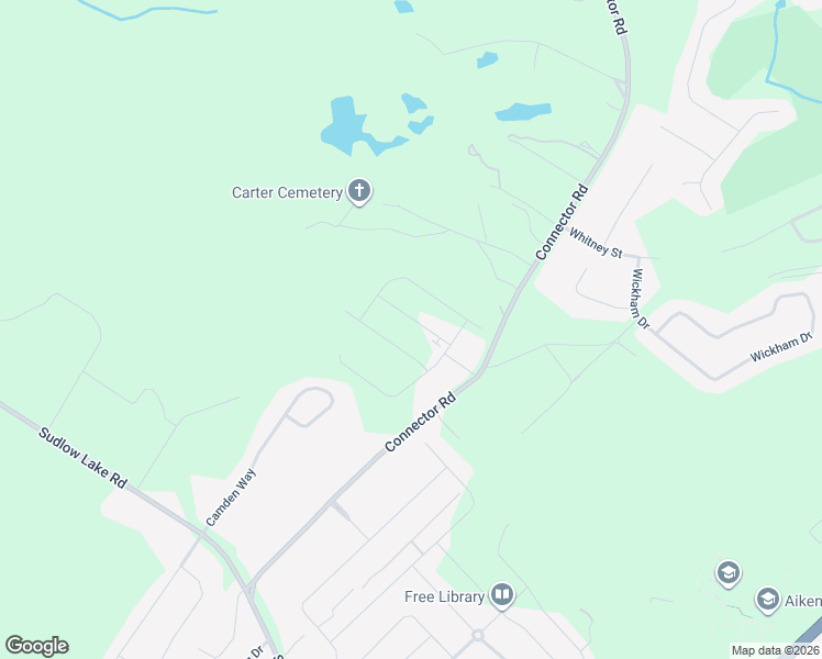 map of restaurants, bars, coffee shops, grocery stores, and more near 291 Connector Road in Graniteville