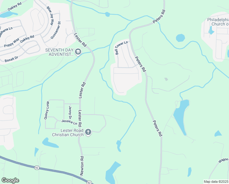 map of restaurants, bars, coffee shops, grocery stores, and more near 7440 Faith Street in Fairburn