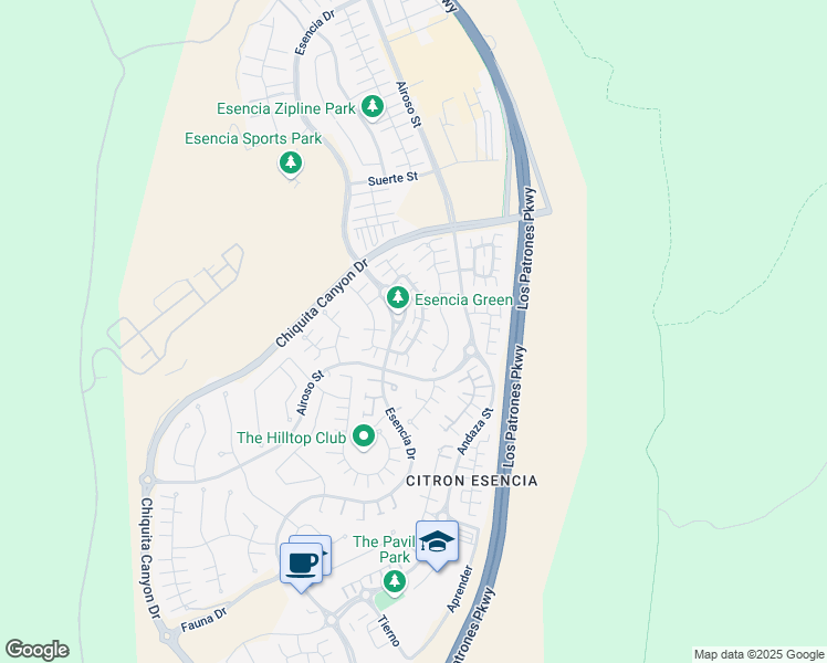 map of restaurants, bars, coffee shops, grocery stores, and more near 59 Vasto Street in Mission Viejo