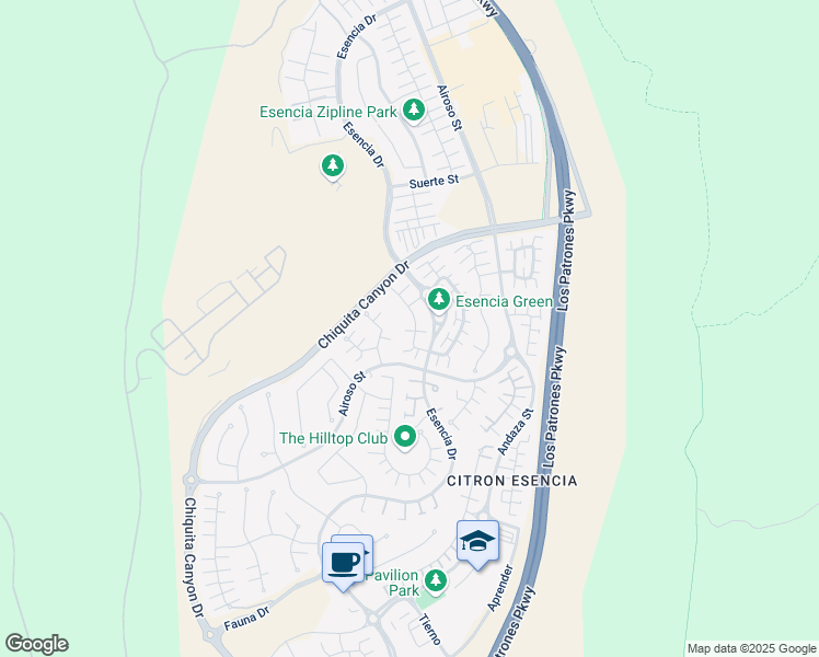 map of restaurants, bars, coffee shops, grocery stores, and more near 53 Promesa Avenue in Ladera Ranch