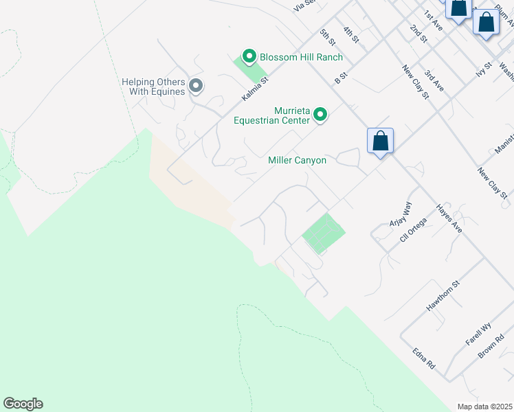 map of restaurants, bars, coffee shops, grocery stores, and more near 42926 Joshua Tree Court in Murrieta