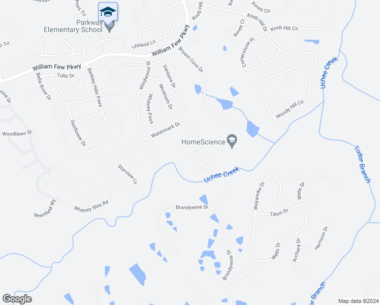 map of restaurants, bars, coffee shops, grocery stores, and more near 995 Watermark Drive in Evans