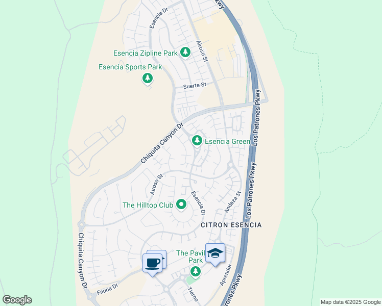 map of restaurants, bars, coffee shops, grocery stores, and more near 58 Promesa Avenue in Ladera Ranch